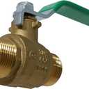 3/4'' Male Ball Valve, Full Port 600 WOG, Water, Oil and Gas - Brass
