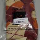 KOOLTAIL Small Dog Sweater, Knit Turtleneck Fall Thanksgiving Dog Sweaters for Medium Large Dogs, Plaid Pullover Cold Weather Knitwear Pet Winter Warm Clothes, Puppy Coat for Girls Boys, Orange L