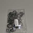 24 Pcs Shower Curtain Hooks, Goowin Shower Curtain Rings, Durable Black Shower Curtain Hooks Rust Proof, Shower Rings for Curtain, Double Glide Shower Hooks for Shower Curtain Rods, Black