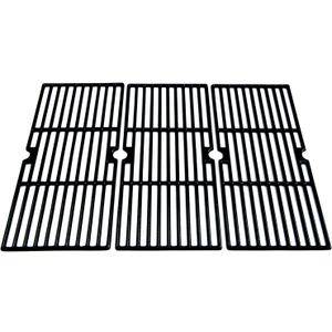 Direct store Parts DC115 Porcelain Coated Cast Iron Cooking grid 16 15/16" x 8 5/16" Replacement for Charbroil 463240804, Centro, Broil King, Costco Kirkland, K Mart, Master Chef Gas Grill, set of 3