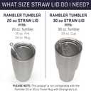 YETI Rambler 20 oz Replacement Lid with Straw