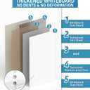 Nicpro Mobile Whiteboard 36"x 24" Magnetic Dry Erase Board, Height Adjustable Standing Easel With 5 Wheels, Flipchart Hooks, Rolling for Office Home or Classroom Teaching