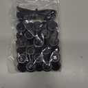 Leinuosen 30 Set Magnetic Zip Tie Mount and Nylon Cable Ties, 23 mm Multipurpose Wire Cable Holder Mount Wire Clips Management Electrical Organization Supplies (Black)