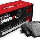R1 Concepts Rear Brake Pad With Rubber Steel Rubber Shims