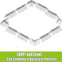 Foldable Expandable Chicken Tunnel for Outdoor Yard, Heavy Duty Poultry Run Tunnel, Predator Proof Enclosure Playpen for Chickens Rabbits Ducks