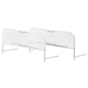 Dream On Me Lightweight Mesh Security Adjustable Bed Rail Double Pack with Breathable Mesh Fabric in White, 2 Count (Pack of 1)