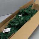 4.5ft Pre-Lit Hinged Fir Pencil Christmas Tree 150 Multicolor Light