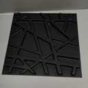 33 Pack 3D Wall Panels for Interior Wall Decor, 12''x12'' Black Accent Textured Wall Panels, Wall Covering Panles for Living Room, Gaming Room, TV Background, Cover 32 Sq.Ft