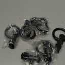 Lawei 6 Pack L-Track Double Stud Tie Down Fitting with O Ring, Use with L Track Rails for Truck, Van, Trailer Cargo Control, Trailer to Create Instant Tie-Down Anchor Points, Bearing Load 5000Lbs