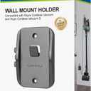 LANMU Wall Mount Holder Compatible with Wyze Cordless Vacuum & S, Hanger Hook with Charging Cable Management Clip, Stick Vacuum Cleaner Attachments Accessories for Home Garage