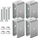 Channel Trolley Track Hanger Bracket for Strut Channel, 1-5/8 Intermediate Support Hange Bracket (4 Pack)
