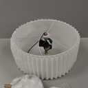 Bargeni Semi Flush Mount Ceiling Light Fixture,12.5 inch Drum Flush Mount Ceiling Light,Gold Light Fixtures Ceiling Mount,Cream White with Pleated Fabric Shade,Modern Ceiling Light for Bedroom,Hallway