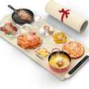 Warming Mat for Food Extra Large: 36"X16" Adjustable Silicone Food Warming Mat Heating Pad Food Warming Pad for Kitchen Counter Warming Trays for Buffets Party Hot Plates for Countertop Gifts Family (Cream)