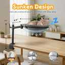 Cat Desk Bed, 360 Rotating & Height Adjustable Desk Cat Nest, Elevated Breathable Cats Bed for Desk with Removable Washable Cover for Indoor Kitten Cats-Maximum Hold Up to 40lb