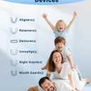 Retainer Cleaner Tablets (120 pcs), Denture Cleaning Tablets for Invisalign, Night Mouth Guard for Aligners, Remove Odors Stains and Plaque, Quick Cleanser, Mint Fresh Flavor, 4 Month Supply (Blue)