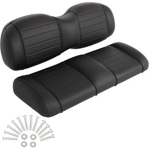 SCITOO Golf Cart Seat Cushion for EZGO TXT Front Seat Soft Comfortable Seat Cuhsion Replacement, Luxury Seat - Black