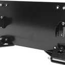 Fundyliue 8 3/4" Stainless Steel FlipUp Winch Roller Fairlead Mount License Plate Holder Bracket（Black）