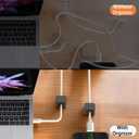 7 x Magnetic Cord Organizer for Desk, 8 Pack Cable Clips for Cord Management, Adhesive Cable Holder for Car, Home Office Desk Accessories, Wire Organizer for Nightstand & Wall