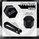 BOXOB 20pcs 21mm Hexagonal Nut Covers, Car Wheel Lug Nut Covers with Removal Tool Wheel Bolt Caps Automotive Exterior Accessories for Most Car (Black)