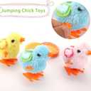 3 x 4 Pcs Wind-Up Jumping Chicks & Hopping Bunnies Toys with Wings for Kids  Easter Egg & Goody Bag Fillers, Toddler Party Favors, and Gifts (Medium)