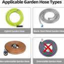 Garden Water Hose Reel Cart, Holds 50-60 Ft of 5/8 Inch Hose, Portable Hose Pipe Holder for Outside