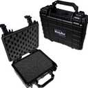 Compact Hard Case Water & Shock Proof With Foam TSA Approved 9.25" x 7.75" x 4.5"