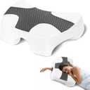 Side Sleeper Pillow with Arm Hole, Shoulder Relief System, Arm Pillow for Neck and Shoulder Pain, Premium Memory Foam, Suitable for Side, Back and Stomach Sleepers - Grey, 6in Height