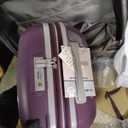 Samsonite Freeform 2-Piece Luggage Set - Carry-On & Large Checked Luggage with Dual Spinner Wheels - Durable Polypropylene Hardshell - TSA Lock, Airline-Approved - Expandable - Amethyst Purple