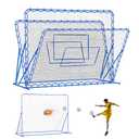 8x6FT Dual-mode Soccer Goal & Rebounder Net, Premium Durability for Intense Shooting Training, Quick-Switch Angle Soccer Training for Control, Passing Practice, Easy Setup Soccer Gifts for Kids Teen Adult