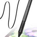 Pressure Sensitive Smart Stylus Pen with Palm Rejection and Shortcut Button. Battery-Less. Compatible with Apple iPad/iPhone/Android/Switch/Chromebook (Black)