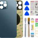 OEM Back Glass Replacement for iPhone 12 Pro 6.1 Inches All Carriers with Professional Repair Toolkit and Installation Instruction (Pacific Blue)