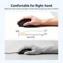 acer Wireless Mouse for Laptop, Bluetooth Computer Mouse Ergonomic for 4 Devices(2.4Ghz+BT 5.2+Wired), OLED Screen Rechargeable Mice, 5 Programmable Buttons, 4000 DPI for MacBook PC Desktop