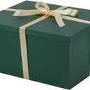 1Pcs Green Extra Large gift box with lids 16.5138 Inches gift boxes for presents,Birthday Box (include Ribbon, Paper Shred Filler Gift Card & Envelopes)