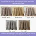 Bigacogo Chunky Knit Throw Blanket for Couch, 40x60 inches, 100% Hand Knitted with Thick Jumbo Chenille Yarn, Cozy Soft Large Rope Knot Cable Crochet Blankets for Sofa Bed Living Room, Taupe