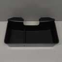 DAZANZAN Center Console Hanging Organizer Tray for Chevy Silverado/Sierra 1500(2019-2026) & Silverado/Sierra 2500HD 3500HD(2020-2026) Accessories(Split-Bench Folding Seat Only) Black