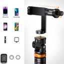 EUCOS 62" Phone Tripod, Tripod for iPhone & Selfie Stick with Remote, Extendable Cell Phone Stand & Ultimate Phone Holder, Solidest Phone Stand Compatible with iPhone/Android