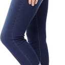 WallFlower Women's Juniors InstaSoft High-Rise Sassy Fit Skinny Stretch Crop Jeans (Blue, XL)