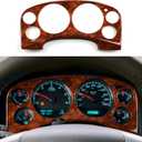 Car Dashboard Cover Trim Panel Decal Wood Grain Sticker fits for Chevrolet Silverado Tahoe Suburban Avalanche/GMC Sierra Yukon Yukon XL Accessories
