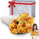 51" Crochet Flower Bouquet Throw Blanket, Handmade Knitted Daisy Flowers Blanket, Cute Romantic Gift for Her Girlfriend Mom Mothers Day Valentine Wedding Anniversary Christmas Women Birthday Gifts