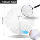 36 inch White Christmas Tree Skirt,Premium Faux Fur & Velvet Tree Collar for Cozy,Festive Holiday Decor,Fits 46 ft Christmas Trees