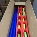Giant 4 Row Game with Carrying Bag and Mesh Fabric .Giant 4-to-Score Game Set Suitable for Indoor and Outdoor Holiday Parties and Family Gatherings. Blue red, Large