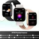 FITVII Health & Fitness Tracker (Answer/Make Calls), Smart Watch with 24/7 Heart Rate and Blood Pressure, Sleep Tracking, Blood Oxygen Monitor, 120+ Sport Modes Activity Tracker for Women, Men