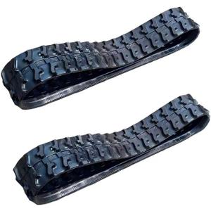 2 pcs Excavator Rubber Track 180 x 72 x 37 fits 0.8Tons-2Tons Mini Excavators Caterpillar,Kubota，Komatsu，JCB，Yanmar，Gehl，Hitachi，Takeuchi，Kobelco，Daewoo，Wacker Nuson