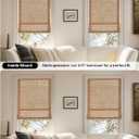 LazBlinds Manual Roll-up Bamboo Blinds, 35" W x 72" H, Star-Brown | Easy Install Roller Shades for Windows, Hook-On Light Filtering Bamboo Shades for Interior Indoor Windows