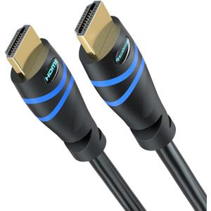 BlueRigger 4K HDMI Cable 25FT (4K 30Hz, HDR10, in-Wall CL3 Rated, High Speed, HDCP2.3, eARC) - Long HDMI Cable Compatible with Home Theatre, HDTV, Gaming Consoles, Streaming Devices