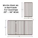 Indoor Pet Gate - 3-Panel Folding Dog Gate for Stairs or Doorways - 54x32-Inch Tall Freestanding Pet Fence for Cats and Dogs by PETMAKER (Brown)