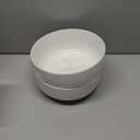 Mfacoy 2 Pack Salad Bowl, 8 inch 60 oz Large Serving Bowl Set, Deep Bowl for Kitchen, White Ceramic Bowl Set for Soup, Cereal, Ramen, Pasta, Salad, Dishwasher & Microwave Safe, Easy Clean