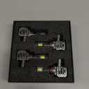 SEALIGHT S7S 9005 9006 Fog Light, 150000LM Output Perfect Beam Pattern, 2500FT Illumination Distance, 6500K Cool White80000Hrs Lifespan With Cooling System, 4 Pack