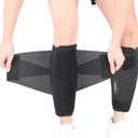 Hobrave Calf Brace Shin 2 Pack Splint Compression Wrap Sleeve for Torn Calf Muscle Pain Relief Strain Sprain Injury Adjustable Leg Support Men and Women (XXX-Large)