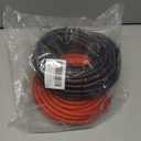 4 Gauge 4 AWG 50 Ft Black+50 Ft Red Power/Ground Wire Cable, True Spec Transparent Flexible Soft Touch Welding Battery Cable for Car Audio, Speaker, Solar, Marine, Generator, Automotive, RV